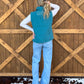 Boot Stitch Puffer Vest *Teal