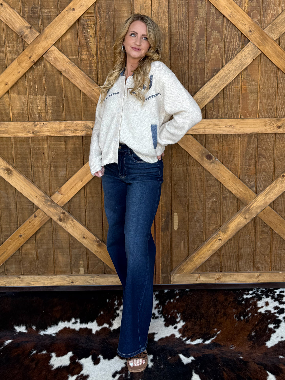 Horseshoe Cowgirl Cardigan