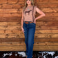 Classy Horses Sweater Vest *Tan