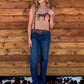 Classy Horses Sweater Vest *Tan
