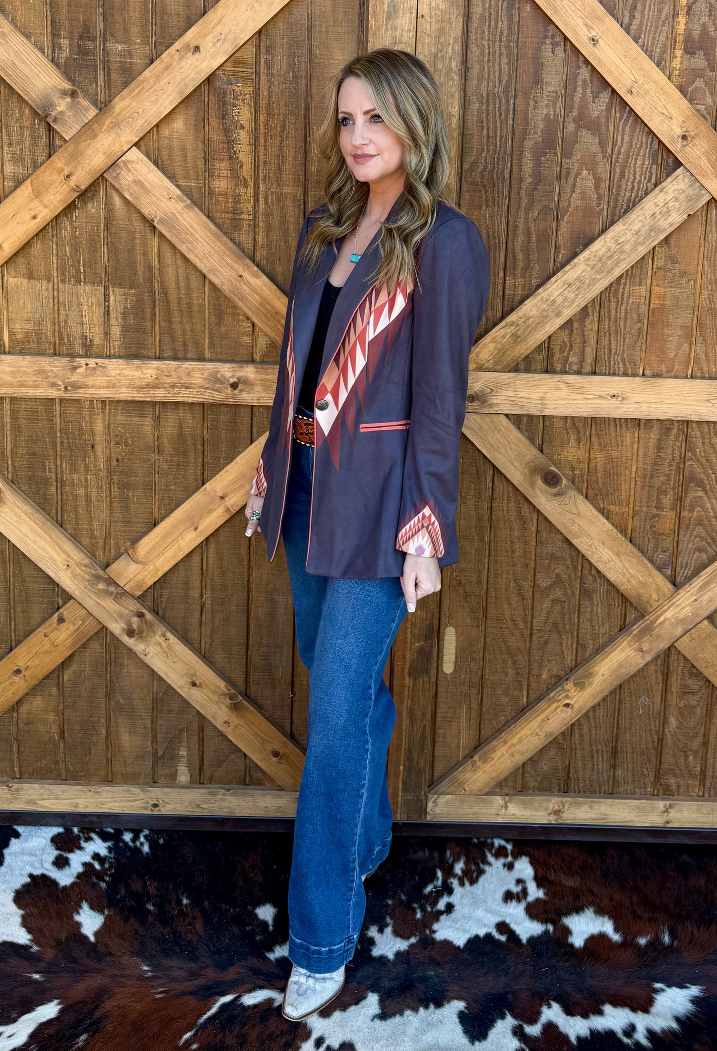 The Stock Show Blazer *Charcoal