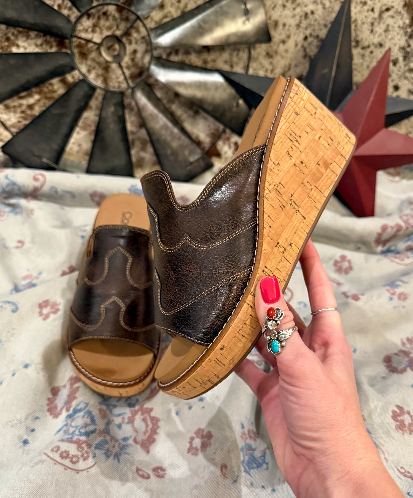 Neon Moon Corkys Wedges