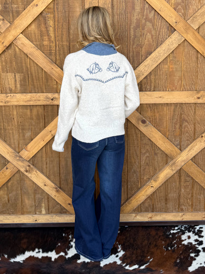 Horseshoe Cowgirl Cardigan