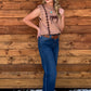 Classy Horses Sweater Vest *Tan