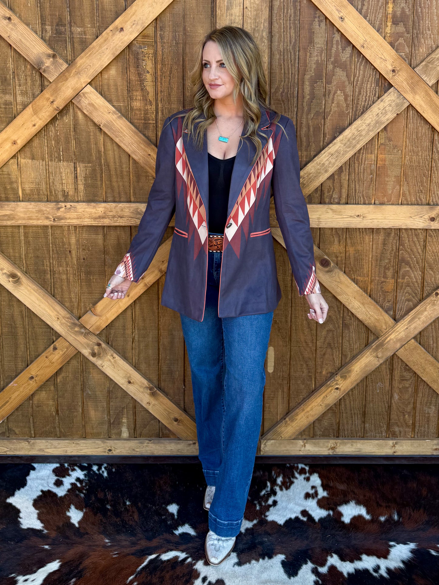 The Stock Show Blazer *Charcoal