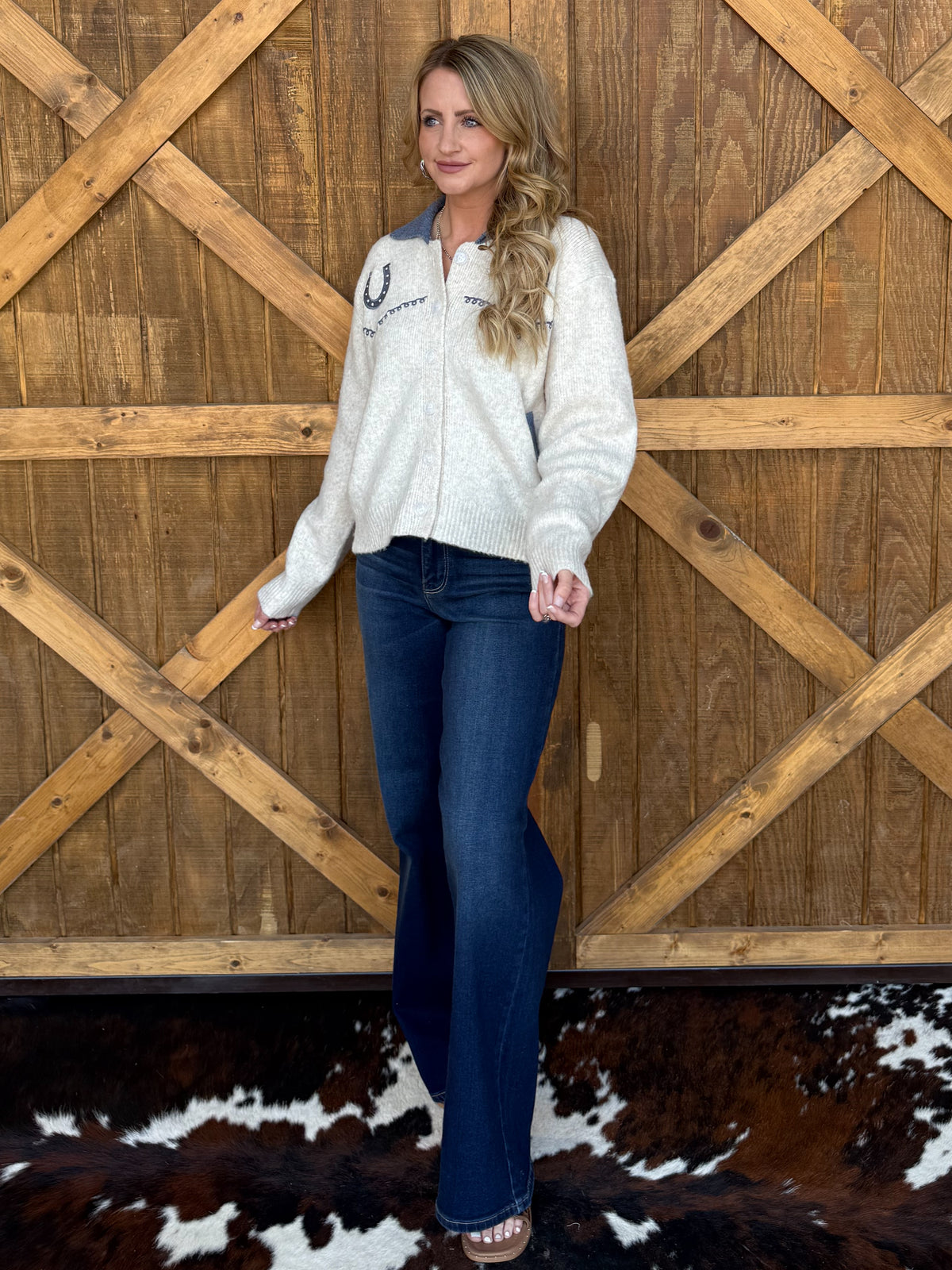 Horseshoe Cowgirl Cardigan