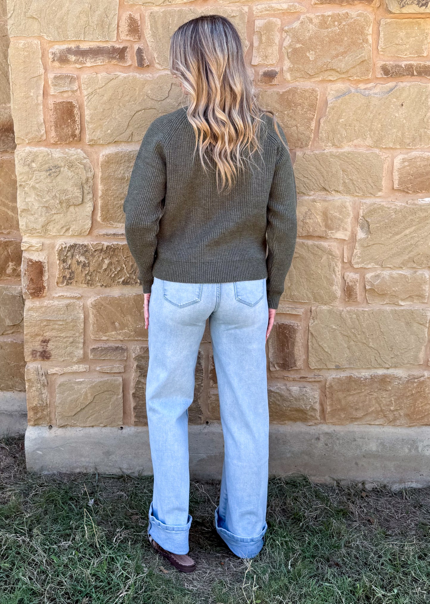 Olive Horse Sweater