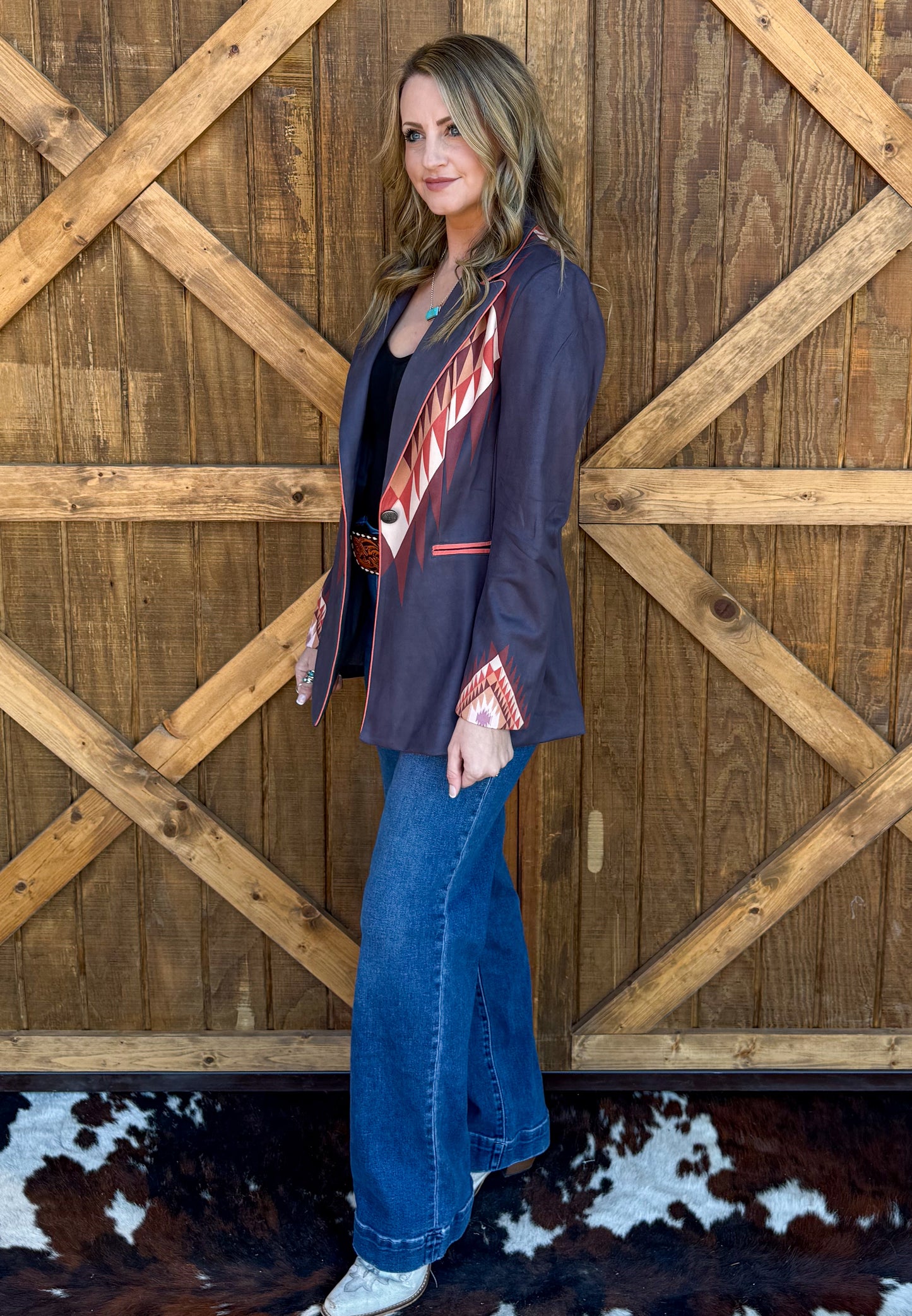 The Stock Show Blazer *Charcoal