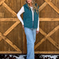 Boot Stitch Puffer Vest *Teal