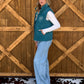 Boot Stitch Puffer Vest *Teal