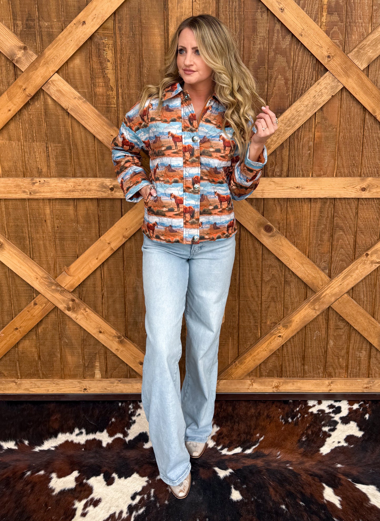 Wild Horses Quilted Jacket