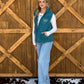 Boot Stitch Puffer Vest *Teal