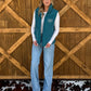 Boot Stitch Puffer Vest *Teal