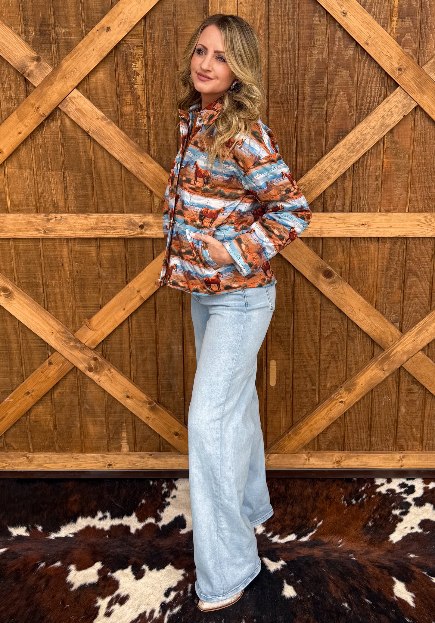 Wild Horses Quilted Jacket