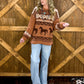 Western Holiday Sweater *Camel