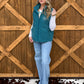 Boot Stitch Puffer Vest *Teal