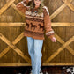 Western Holiday Sweater *Camel