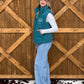 Boot Stitch Puffer Vest *Teal