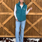 Boot Stitch Puffer Vest *Teal