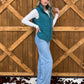 Boot Stitch Puffer Vest *Teal