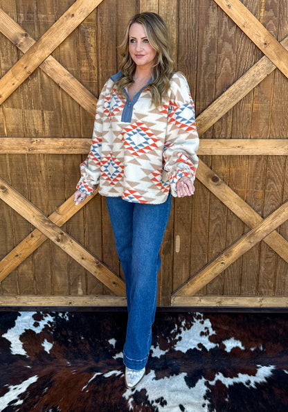 Get Western Pullover *Blue