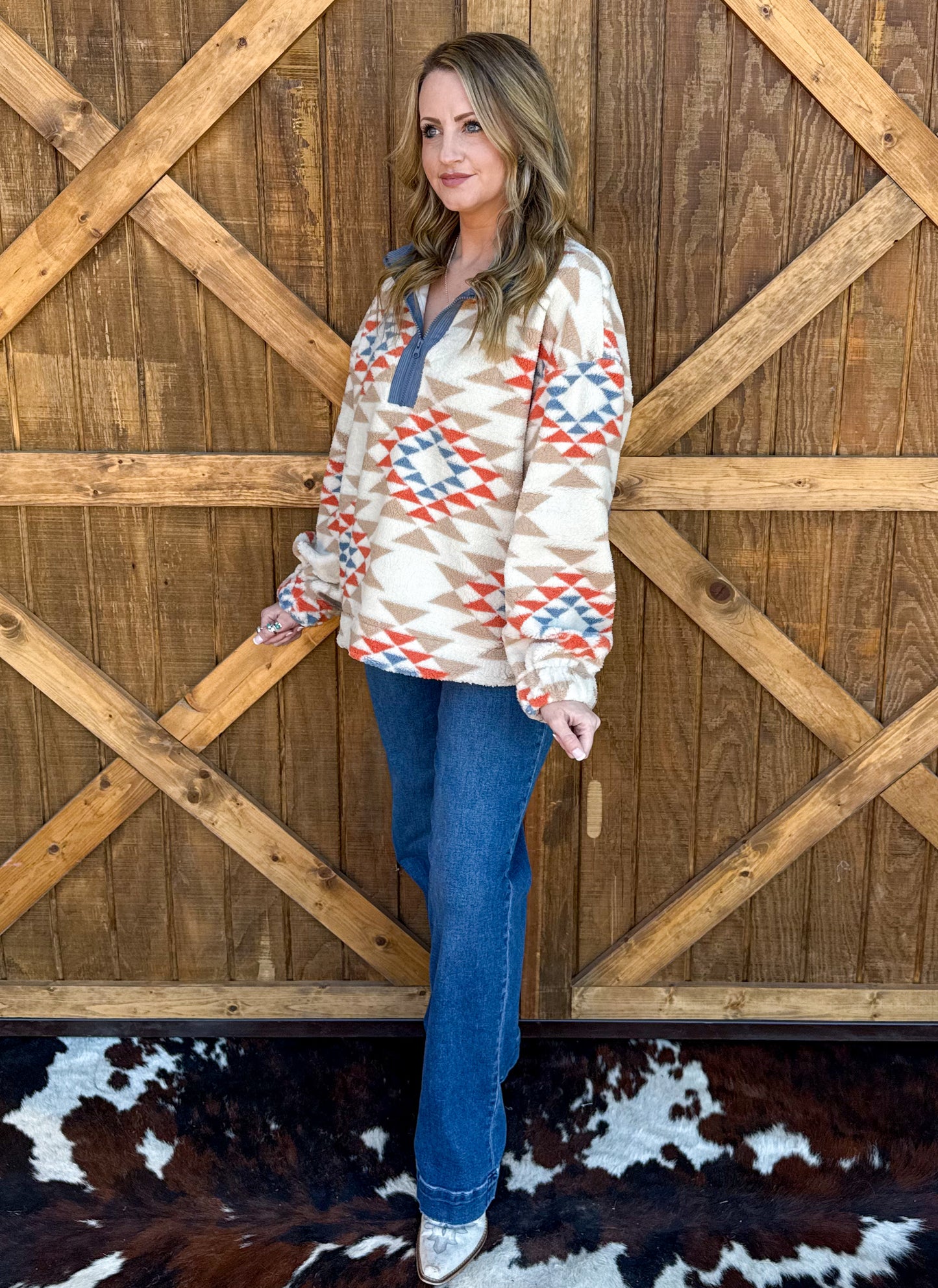 Get Western Pullover *Blue