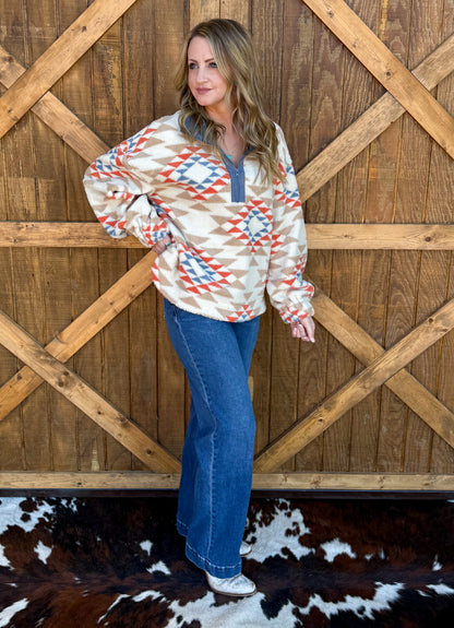 Get Western Pullover *Blue