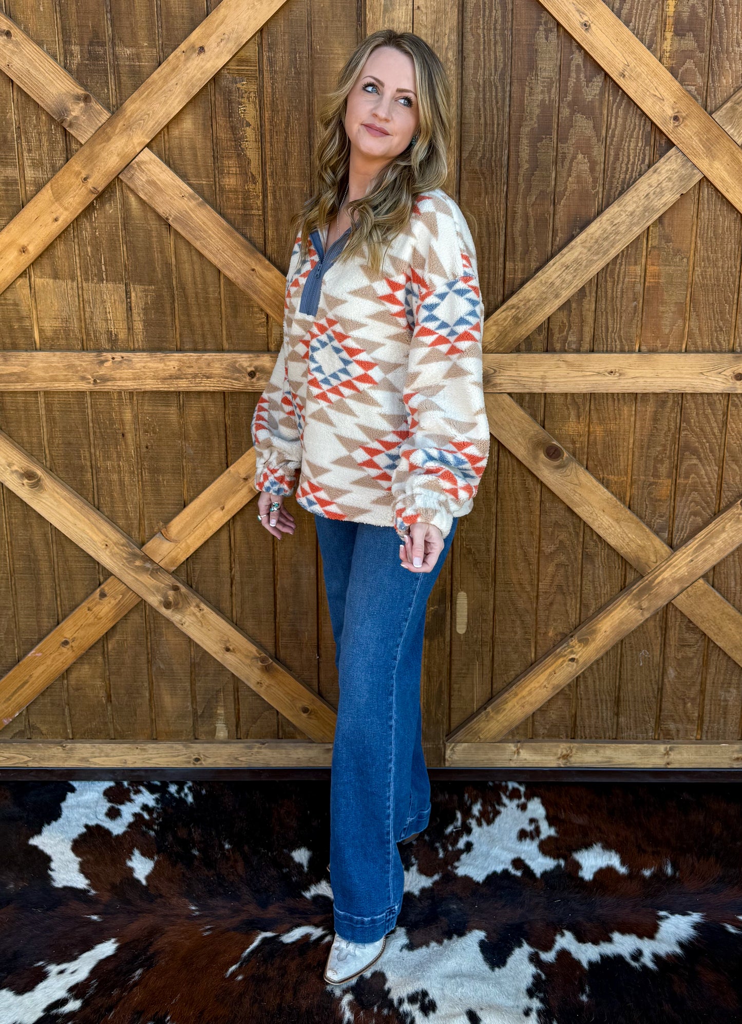 Get Western Pullover *Blue