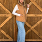 Boot Stitch Puffer Vest *Camel