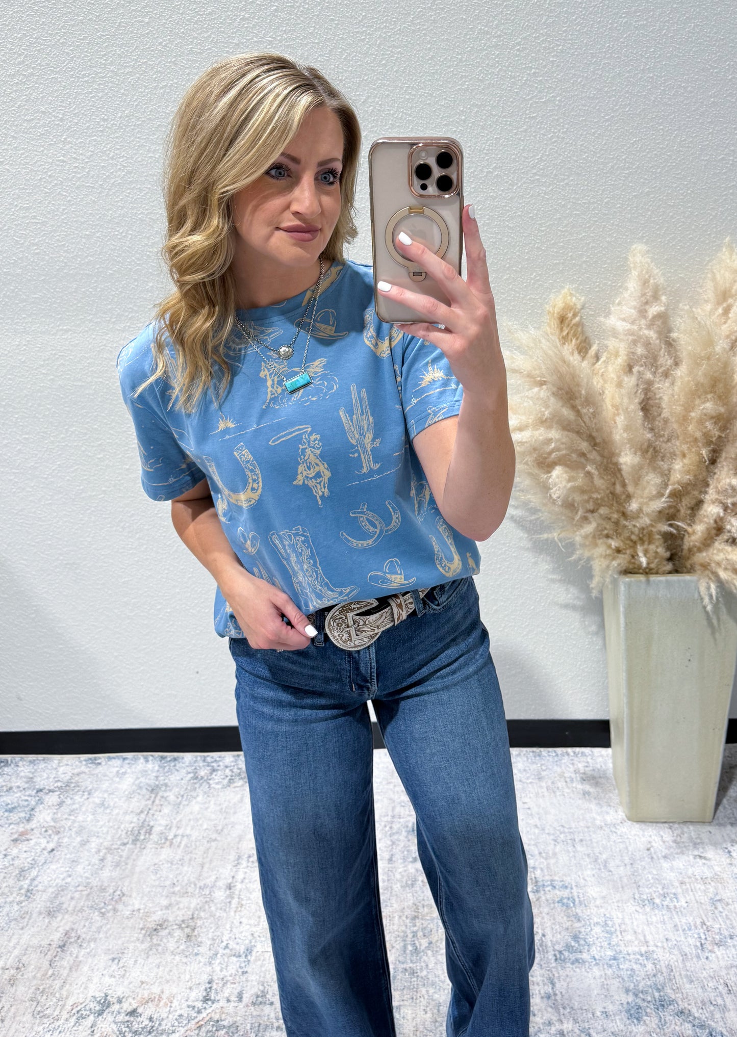 The Cowgirl Collage Top