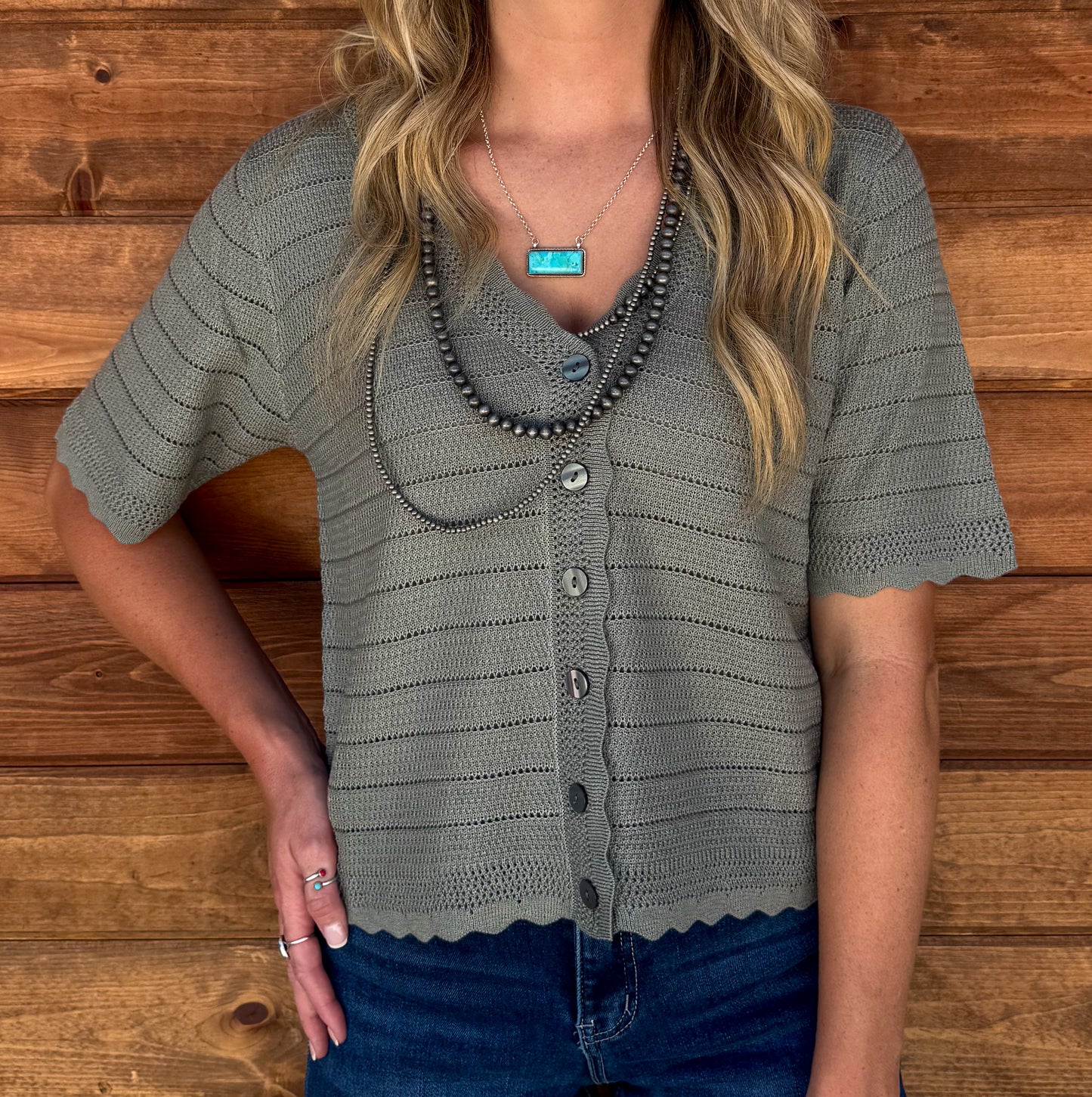 Mint Sweater Top