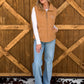 Boot Stitch Puffer Vest *Camel