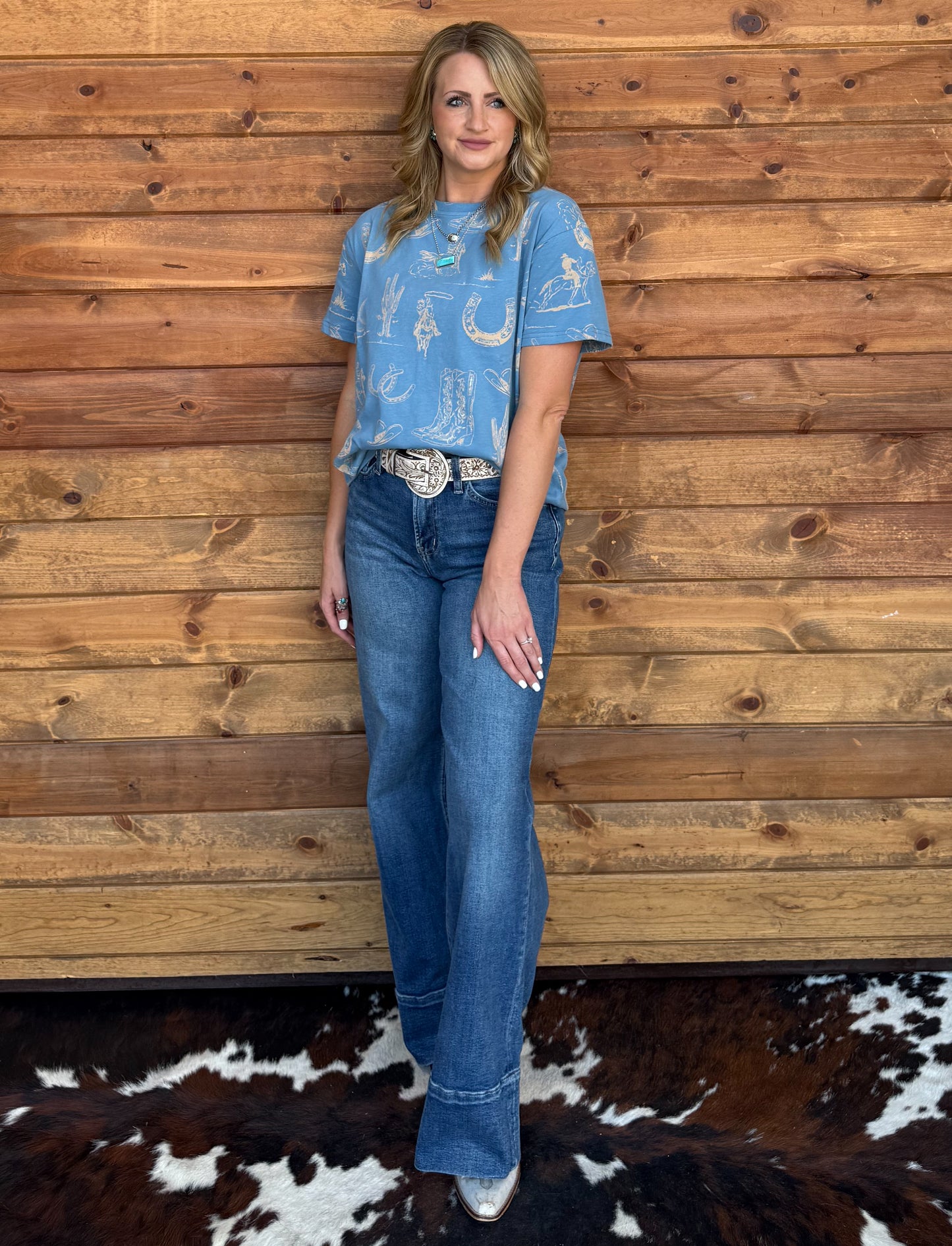 The Cowgirl Collage Top