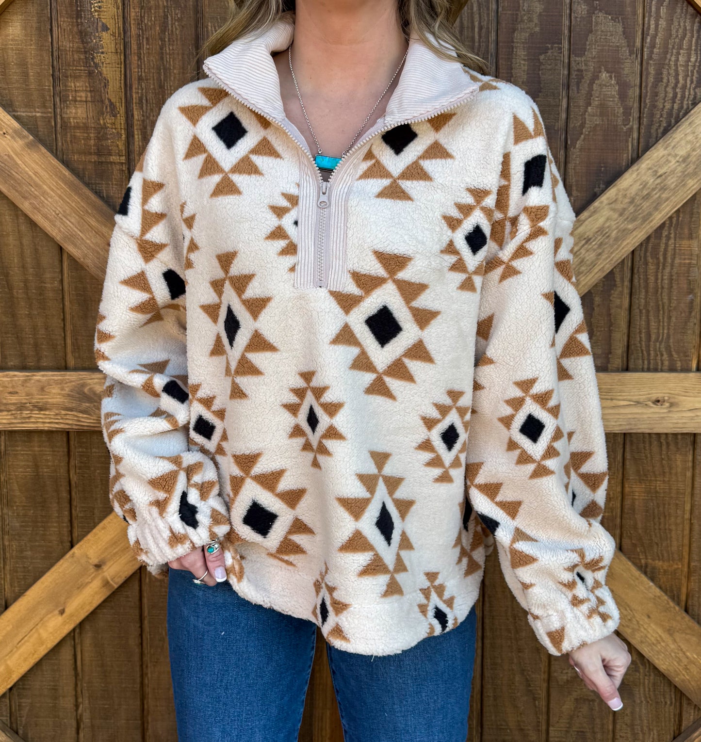 Get Western Pullover *Cream