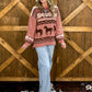 Western Holiday Sweater *Mauve