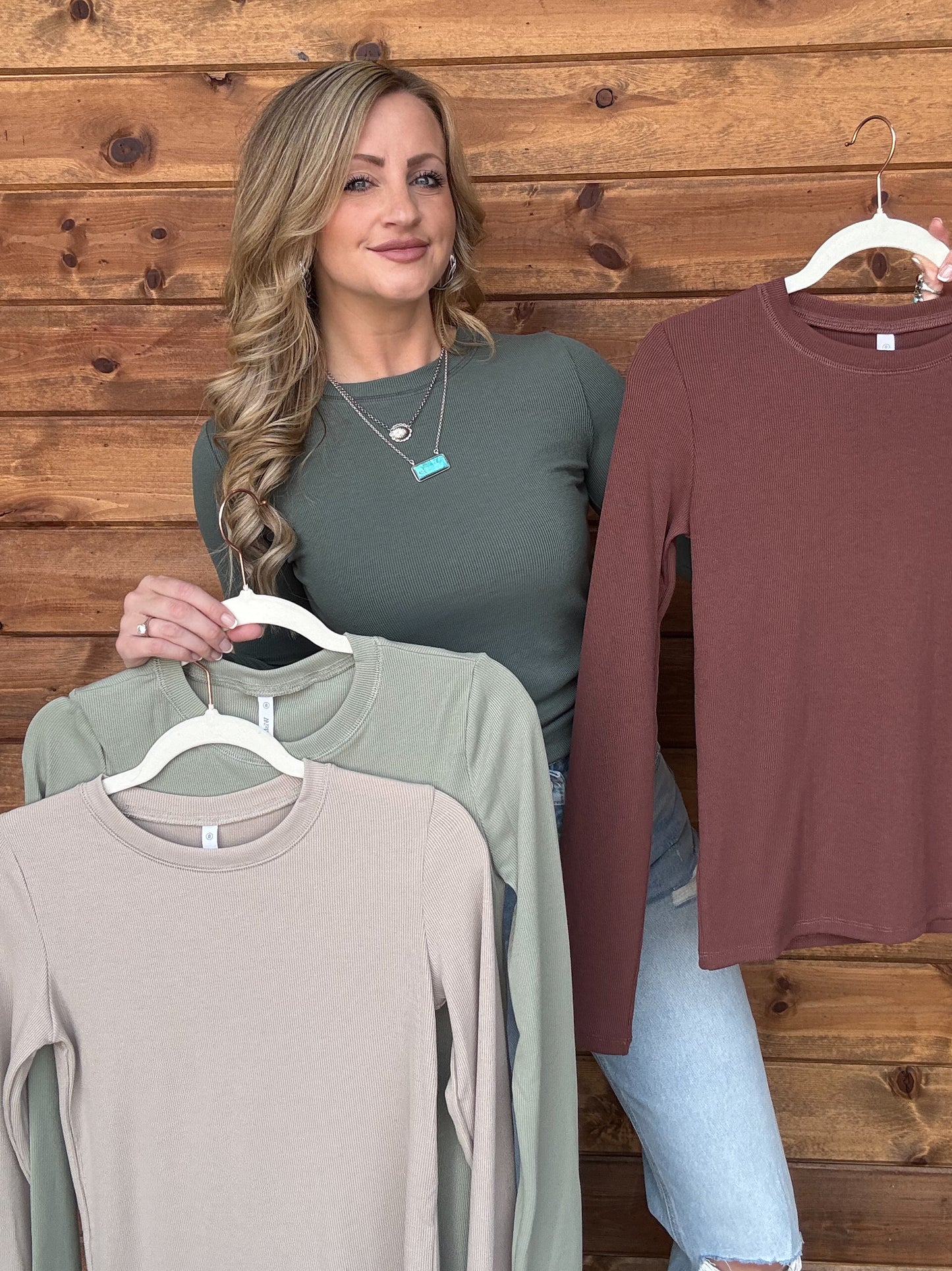 The Whitney Long Sleeve *Seagrass