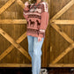 Western Holiday Sweater *Mauve
