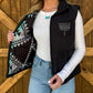 Boot Stitch Puffer Vest *Black