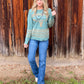 Longhorn Sweater *Aqua