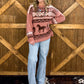 Western Holiday Sweater *Mauve