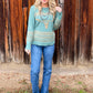 Longhorn Sweater *Aqua