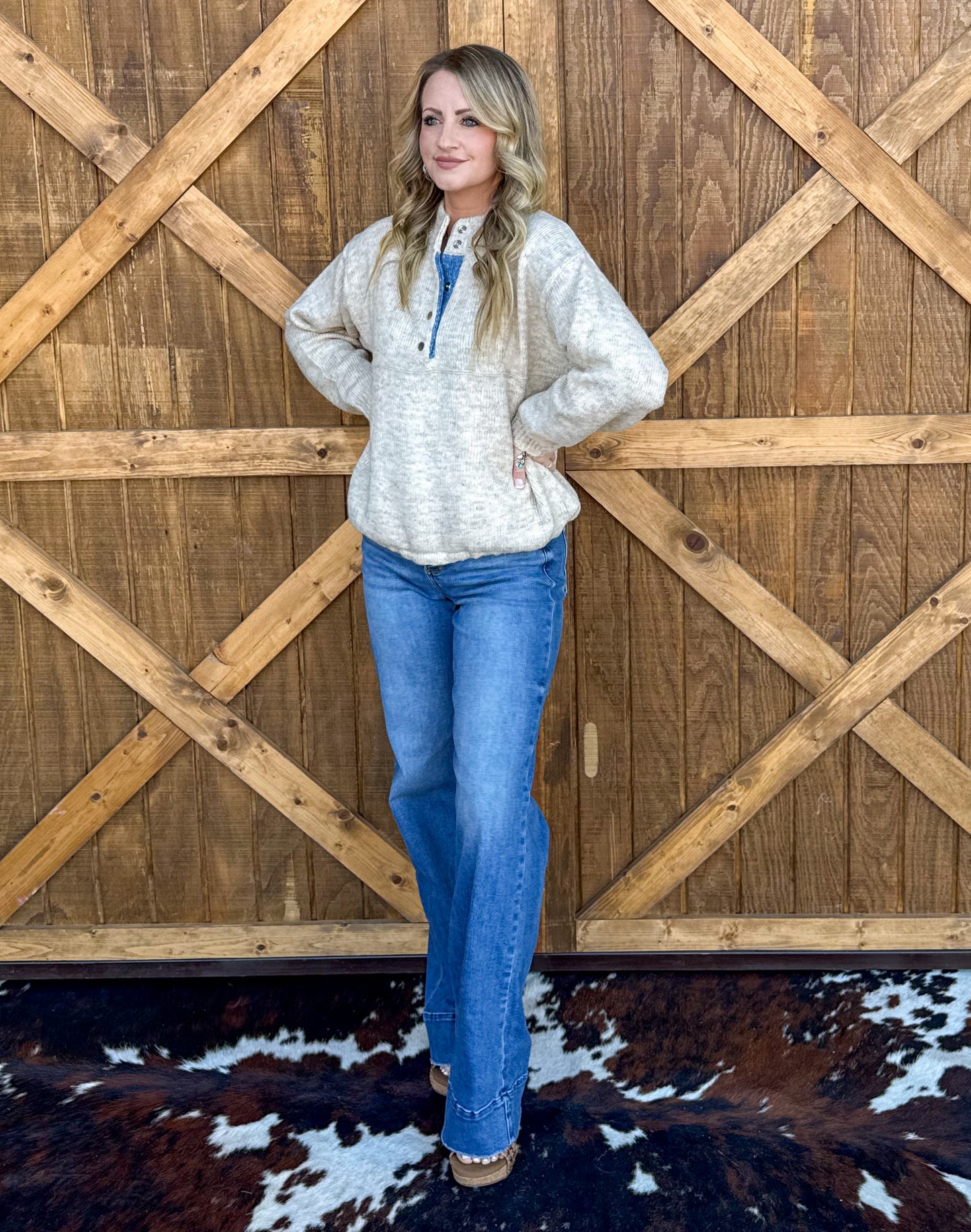 Oatmeal Cozy Pullover