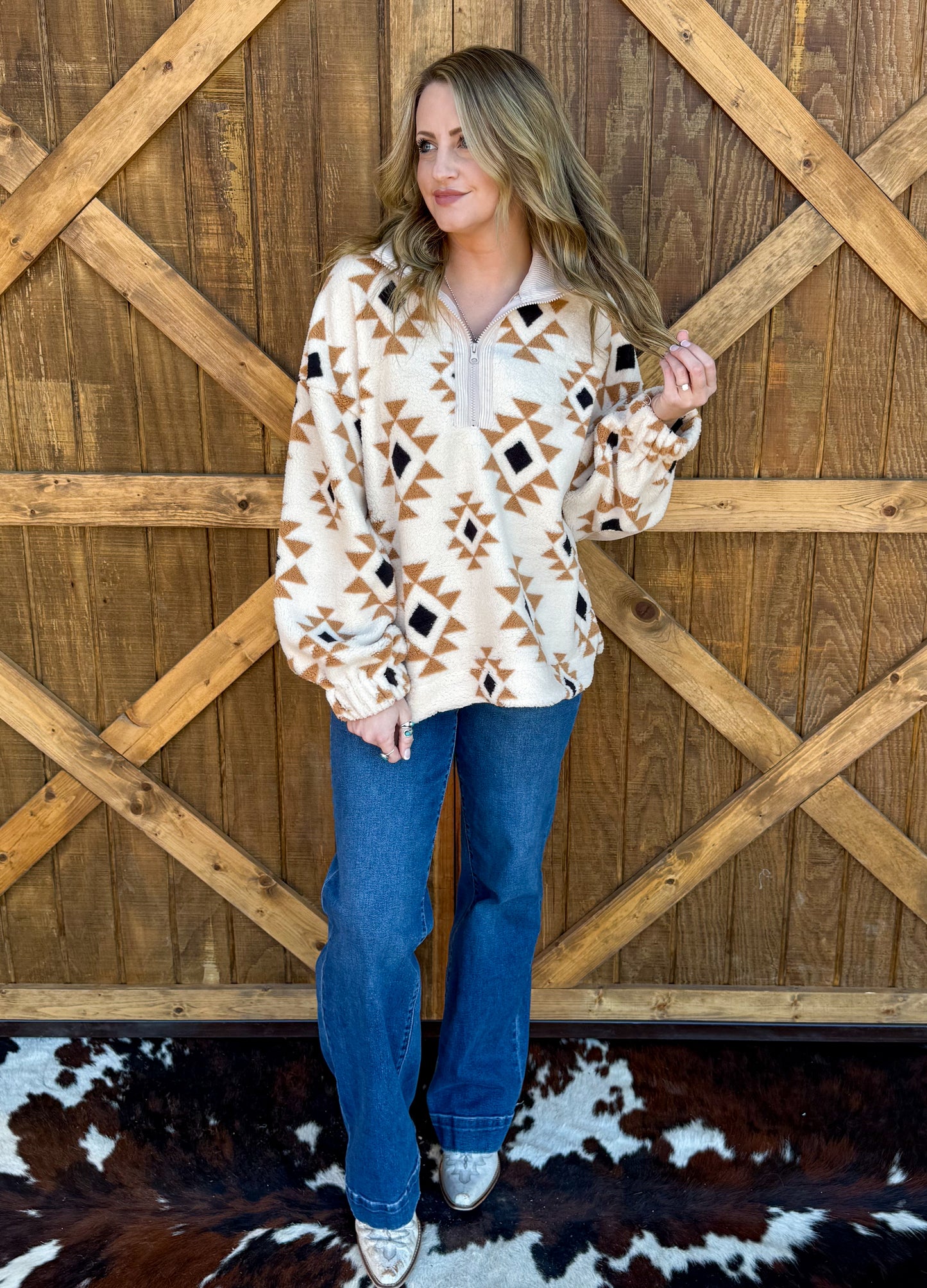 Get Western Pullover *Cream