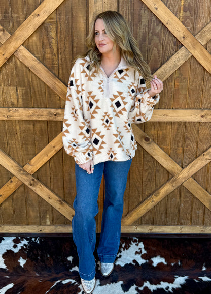 Get Western Pullover *Cream
