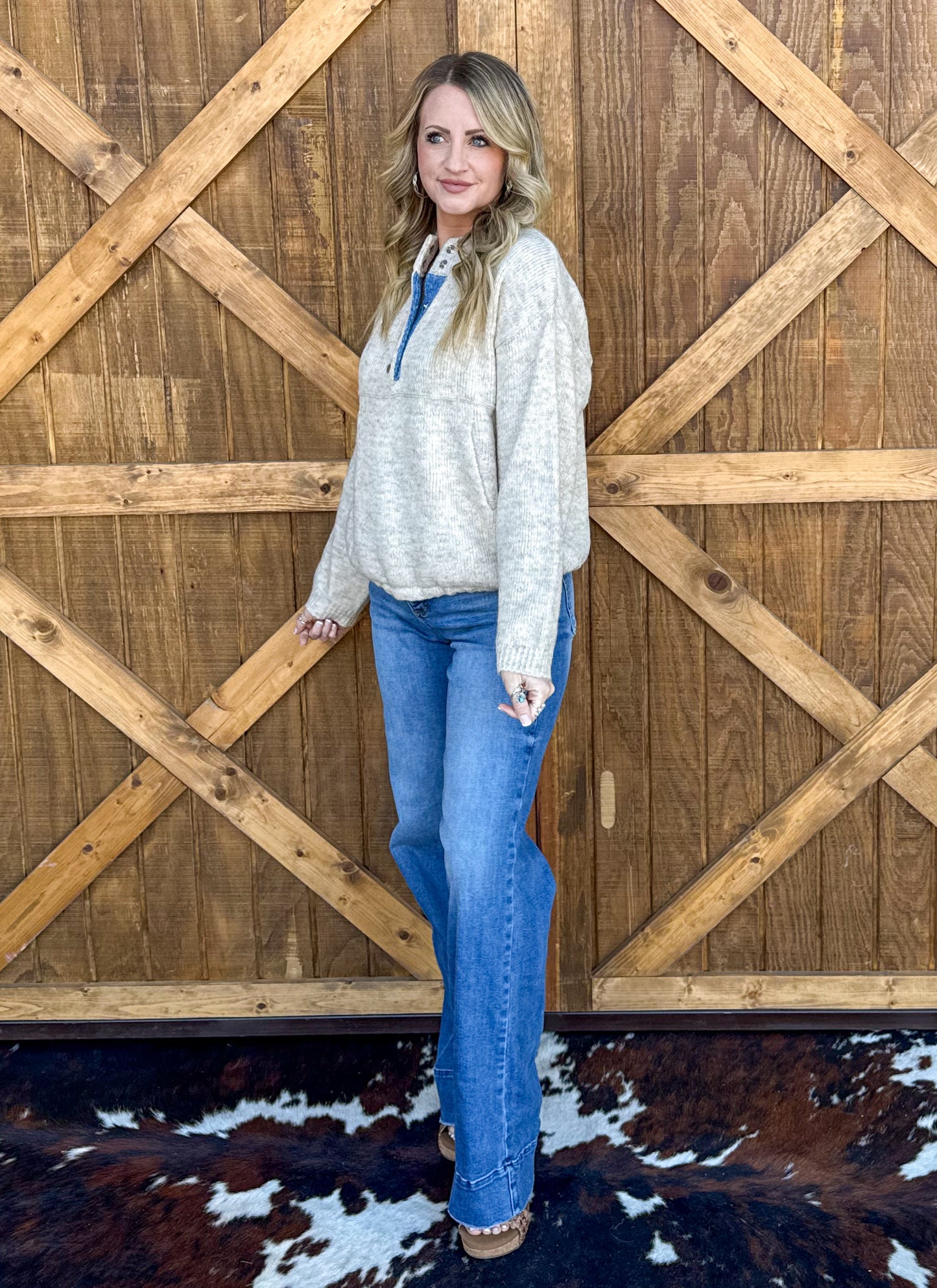 Oatmeal Cozy Pullover