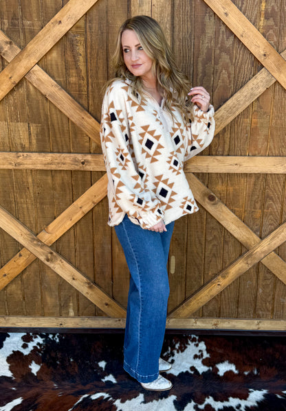 Get Western Pullover *Cream