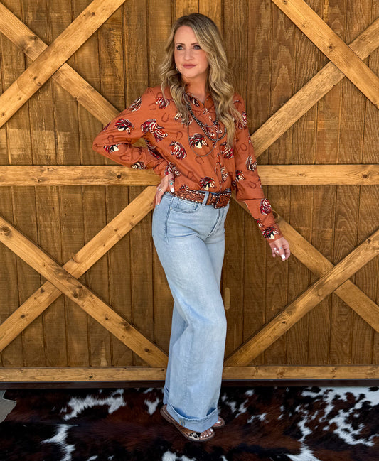 Shenandoah Pearl Snap Top