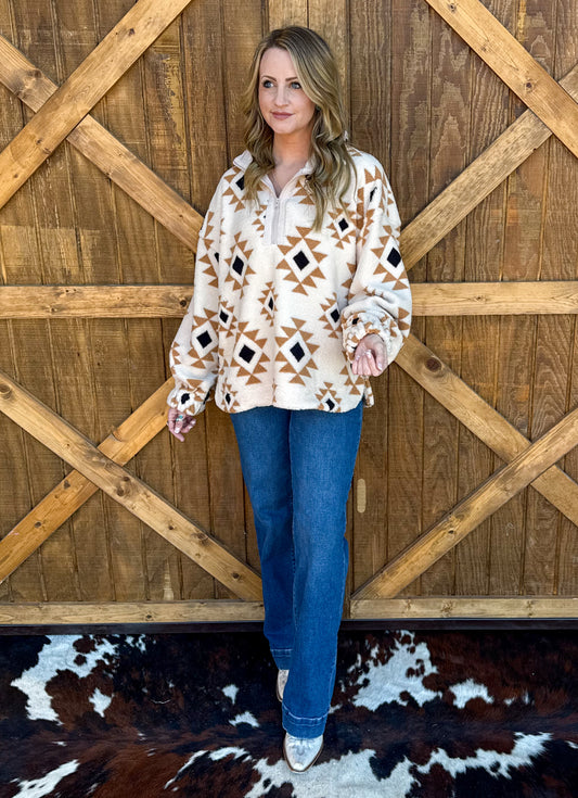 Get Western Pullover *Cream