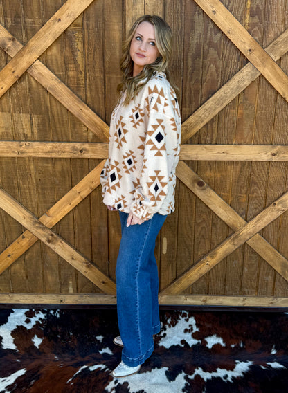 Get Western Pullover *Cream