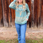 Longhorn Sweater *Aqua